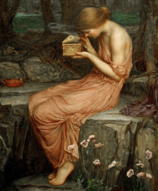 그림. Psyche Opening the Golden Box, 1903년, John William Waterhouse