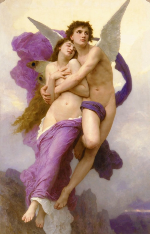 그림. 신이 되는 프시케의 모습(원제: The Abduction of Psyche), 1895, William-Adolphe Bouguereau