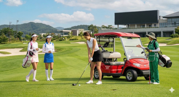 주말골프로 여유로운 라운딩을 즐기고 있다(사진=AI로 생성된 이미지)